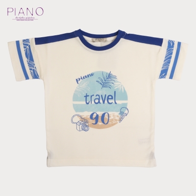 تیشرت‏ یکرو لایکرا سرشانه‏ برش‏ دار