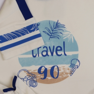 تیشرت‏ یکرو لایکرا سرشانه‏ برش‏ دار