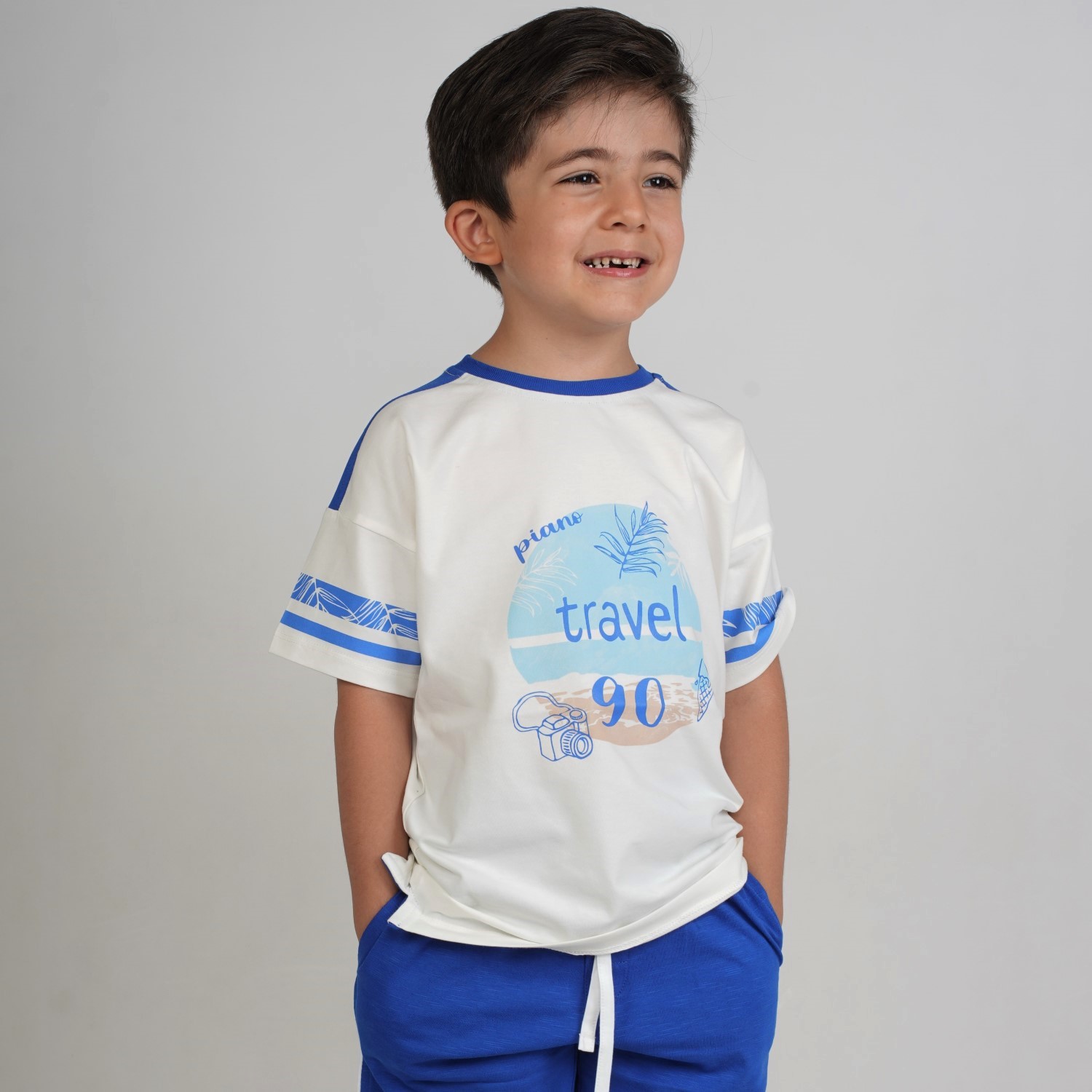 تیشرت‏ یکرو لایکرا سرشانه‏ برش‏ دار