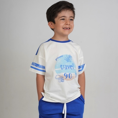 تیشرت‏ یکرو لایکرا سرشانه‏ برش‏ دار