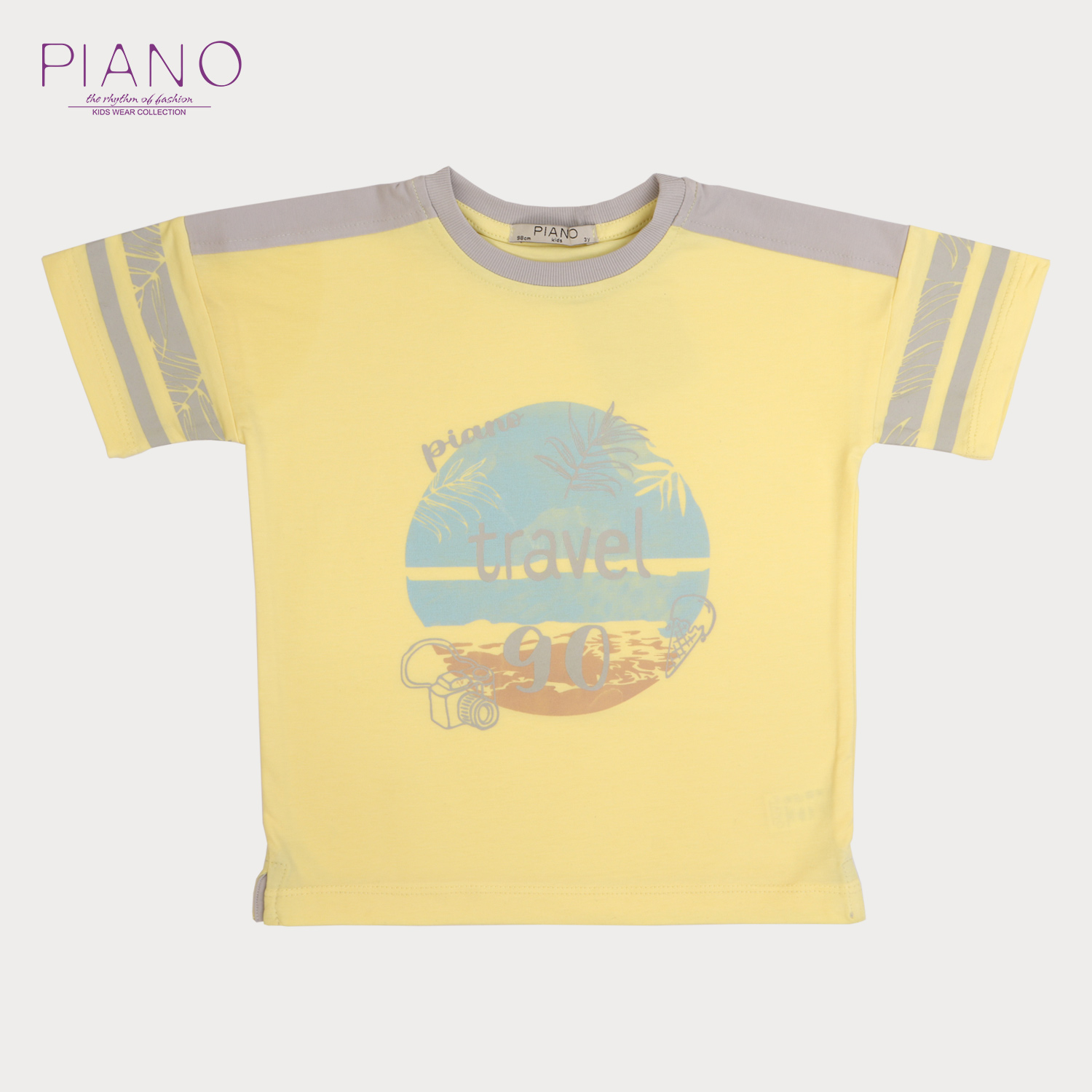 تیشرت‏ یکرو لایکرا سرشانه‏ برش‏ دار