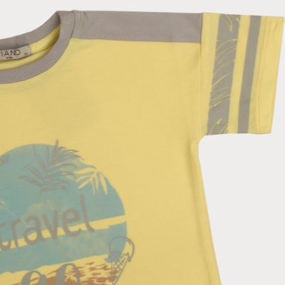 تیشرت‏ یکرو لایکرا سرشانه‏ برش‏ دار