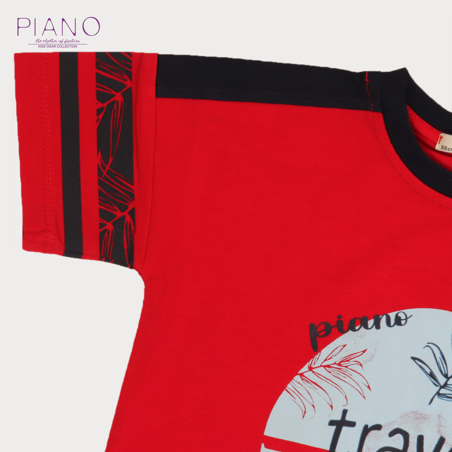 تیشرت‏ یکرو لایکرا سرشانه‏ برش‏ دار