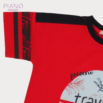 تیشرت‏ یکرو لایکرا سرشانه‏ برش‏ دار