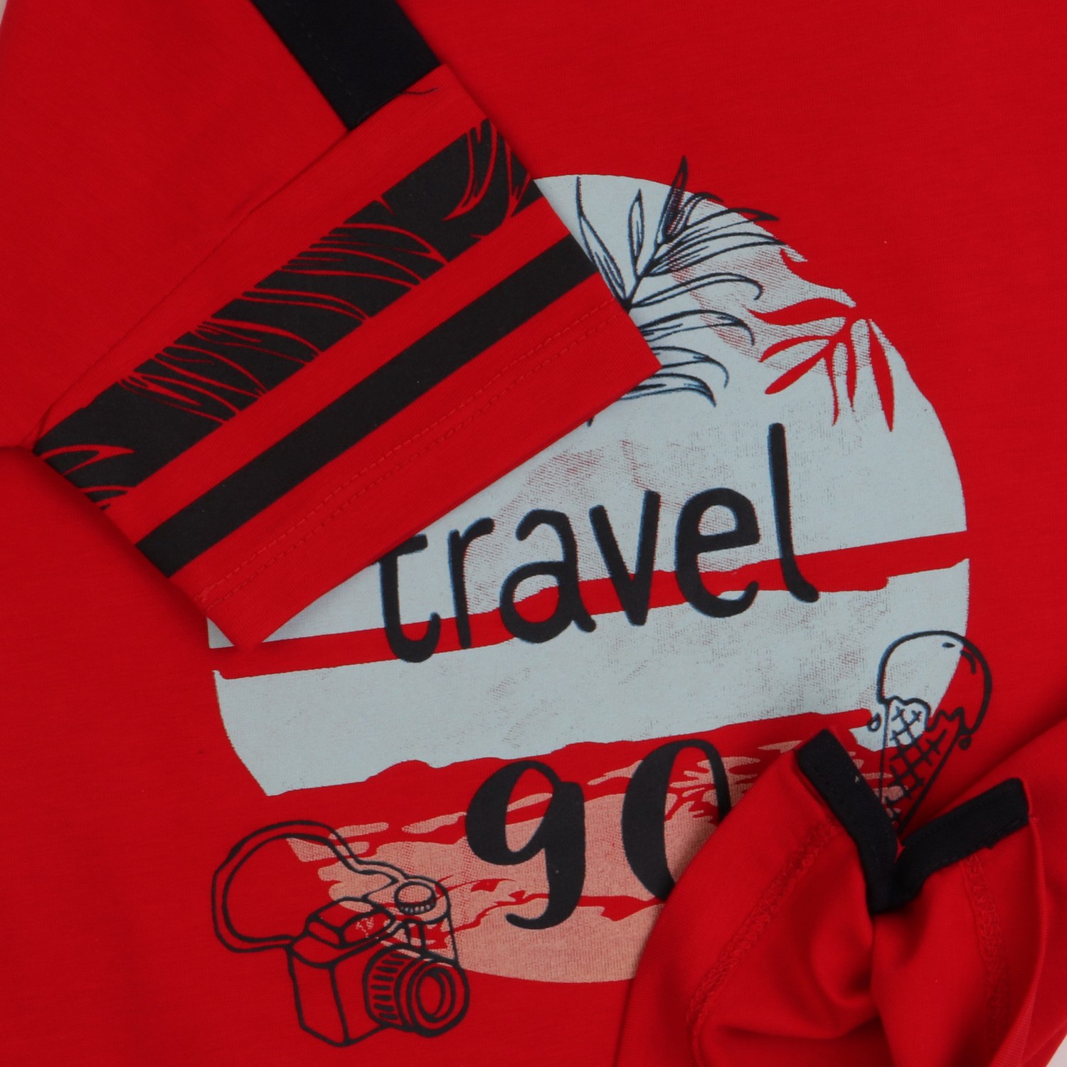 تیشرت‏ یکرو لایکرا سرشانه‏ برش‏ دار