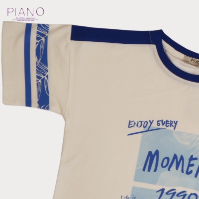 تیشرت‏ یکرو لایکرا سرشانه‏ برش‏ دار