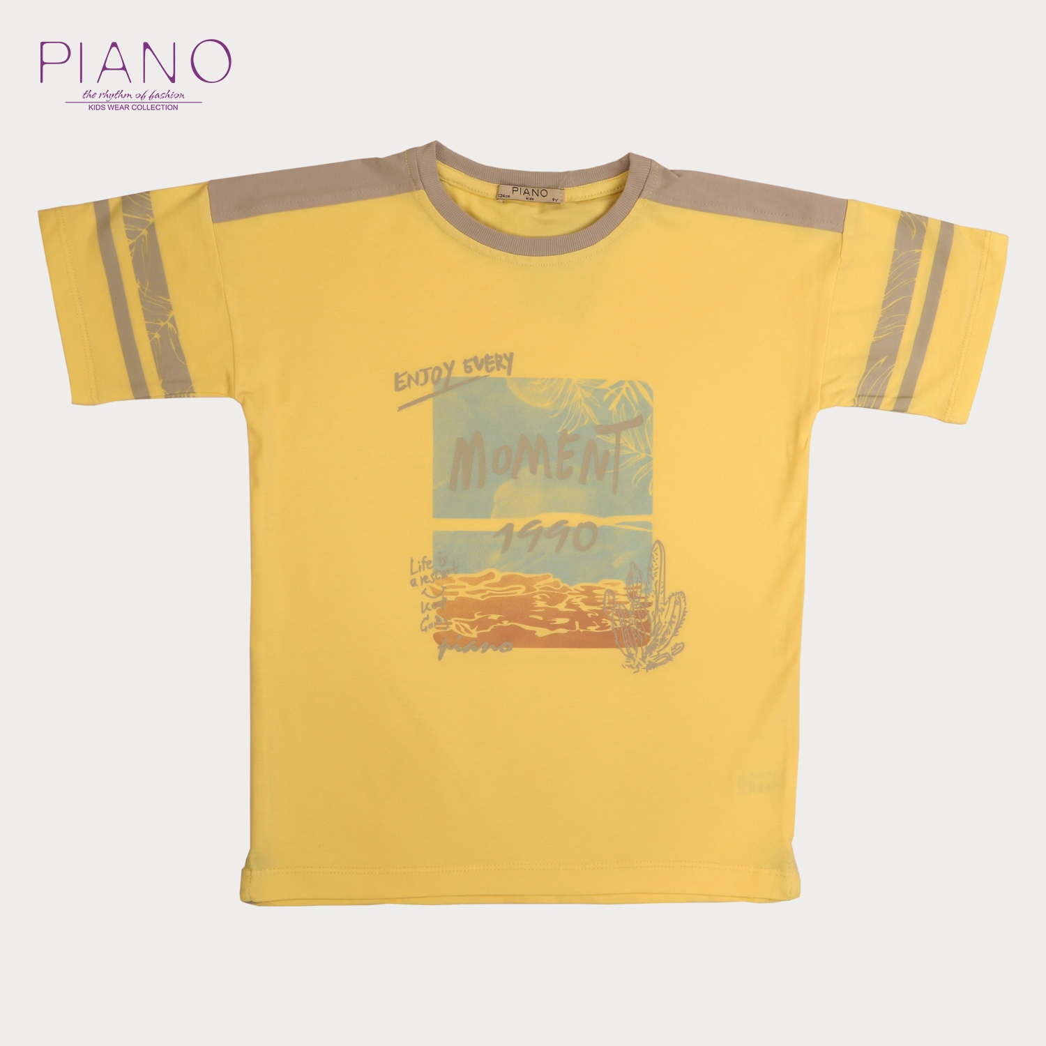 تیشرت‏ یکرو لایکرا سرشانه‏ برش‏ دار