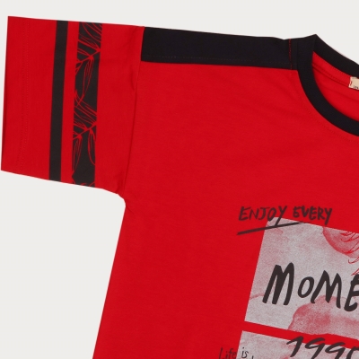 تیشرت‏ یکرو لایکرا سرشانه‏ برش‏ دار