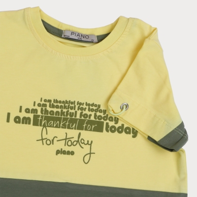 تیشرت ‏یکرو لایکرا آستین گت دار