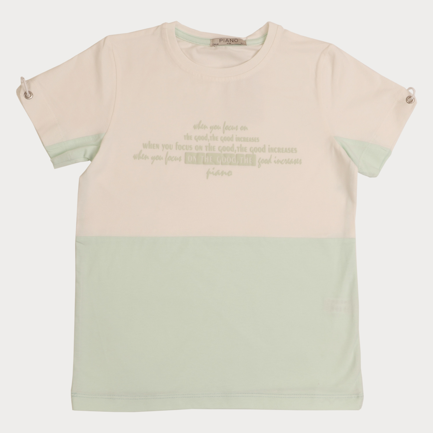 تیشرت ‏یکرو لایکرا آستین گت دار