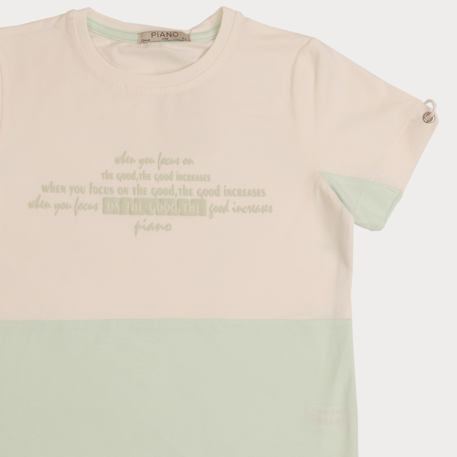 تیشرت ‏یکرو لایکرا آستین گت دار