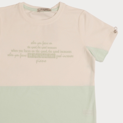 تیشرت ‏یکرو لایکرا آستین گت دار