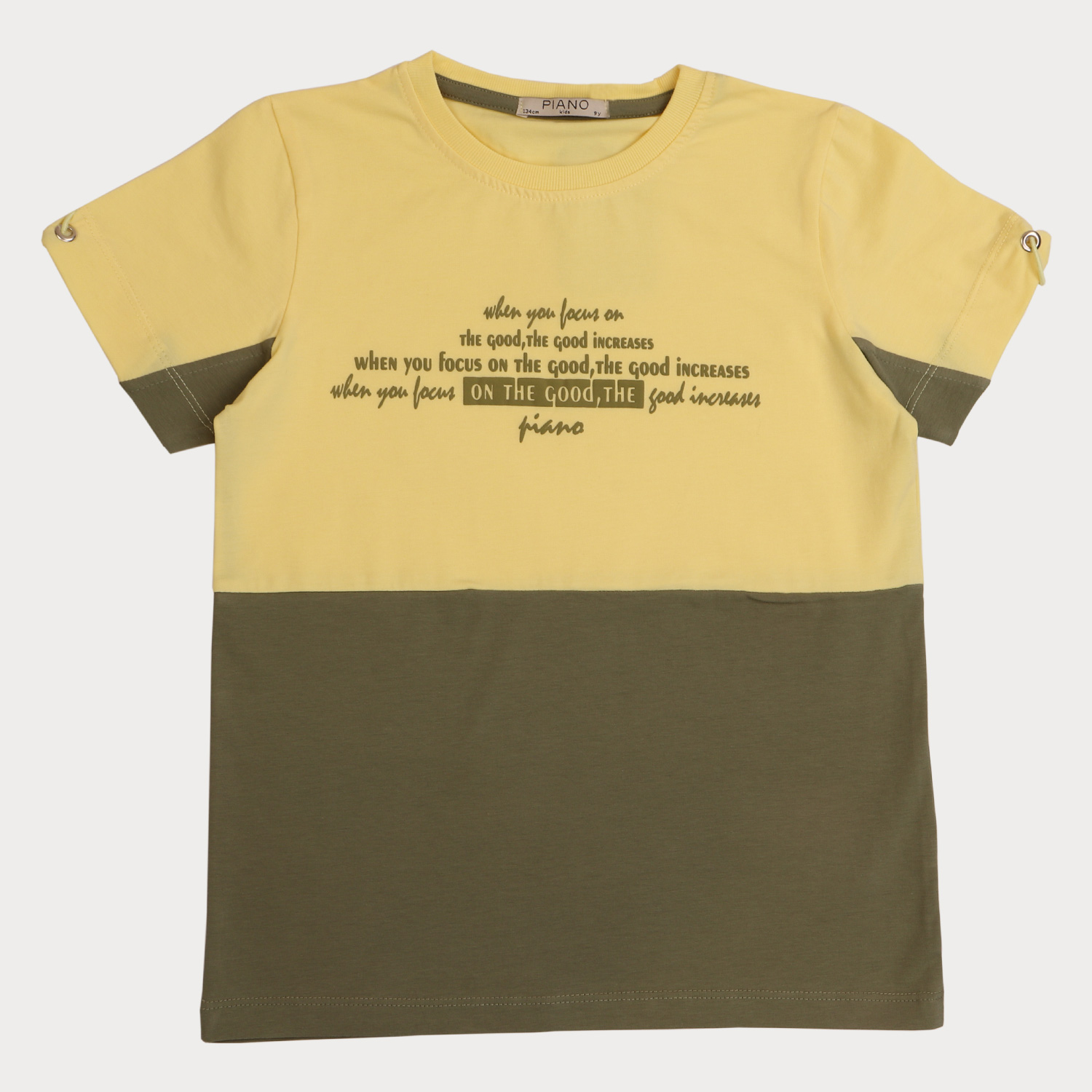 تیشرت ‏یکرو لایکرا آستین گت دار