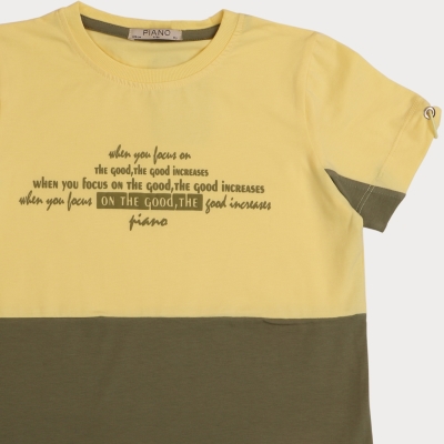 تیشرت ‏یکرو لایکرا آستین گت دار