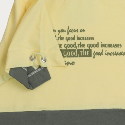 تیشرت ‏یکرو لایکرا آستین گت دار