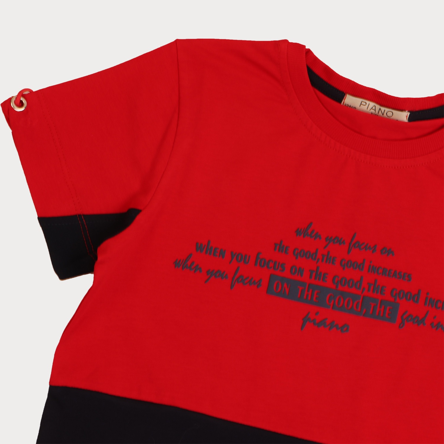 تیشرت ‏یکرو لایکرا آستین گت دار