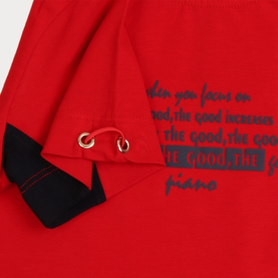 تیشرت ‏یکرو لایکرا آستین گت دار