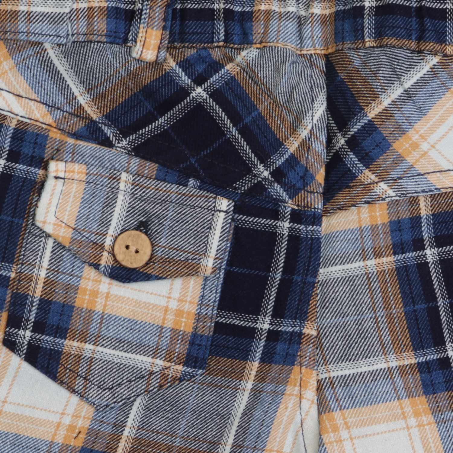 شلوارک ‏ایندیگو چهارخانه‏ (ست با کد 1936)