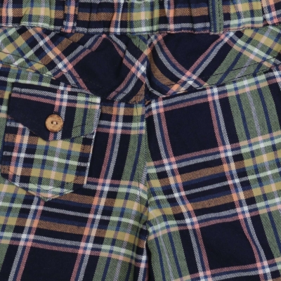 شلوارک ‏ایندیگو چهارخانه‏ (ست با کد 1936)