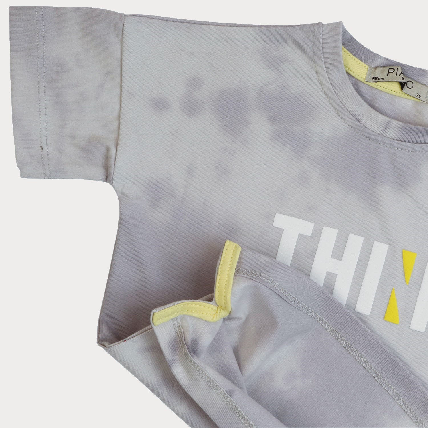 تیشرت ‏یکرو لایکرا ابر و بادی ‏دمپا چاک ‏دار