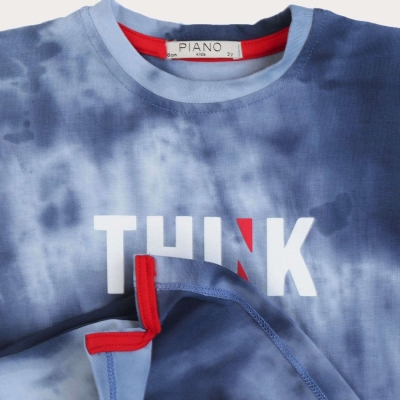 تیشرت ‏یکرو لایکرا ابر و بادی ‏دمپا چاک ‏دار