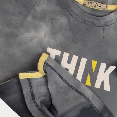 تیشرت ‏یکرو لایکرا ابر و بادی ‏دمپا چاک ‏دار