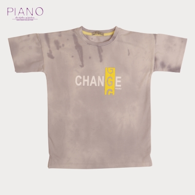 تیشرت ‏یکرو لایکرا ابر و بادی ‏دمپا چاک ‏دار