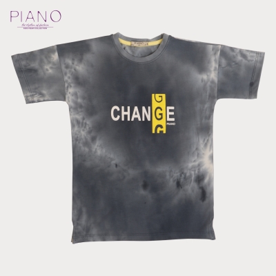 تیشرت ‏یکرو لایکرا ابر و بادی ‏دمپا چاک ‏دار