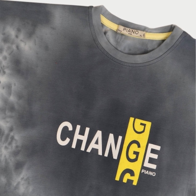 تیشرت ‏یکرو لایکرا ابر و بادی ‏دمپا چاک ‏دار