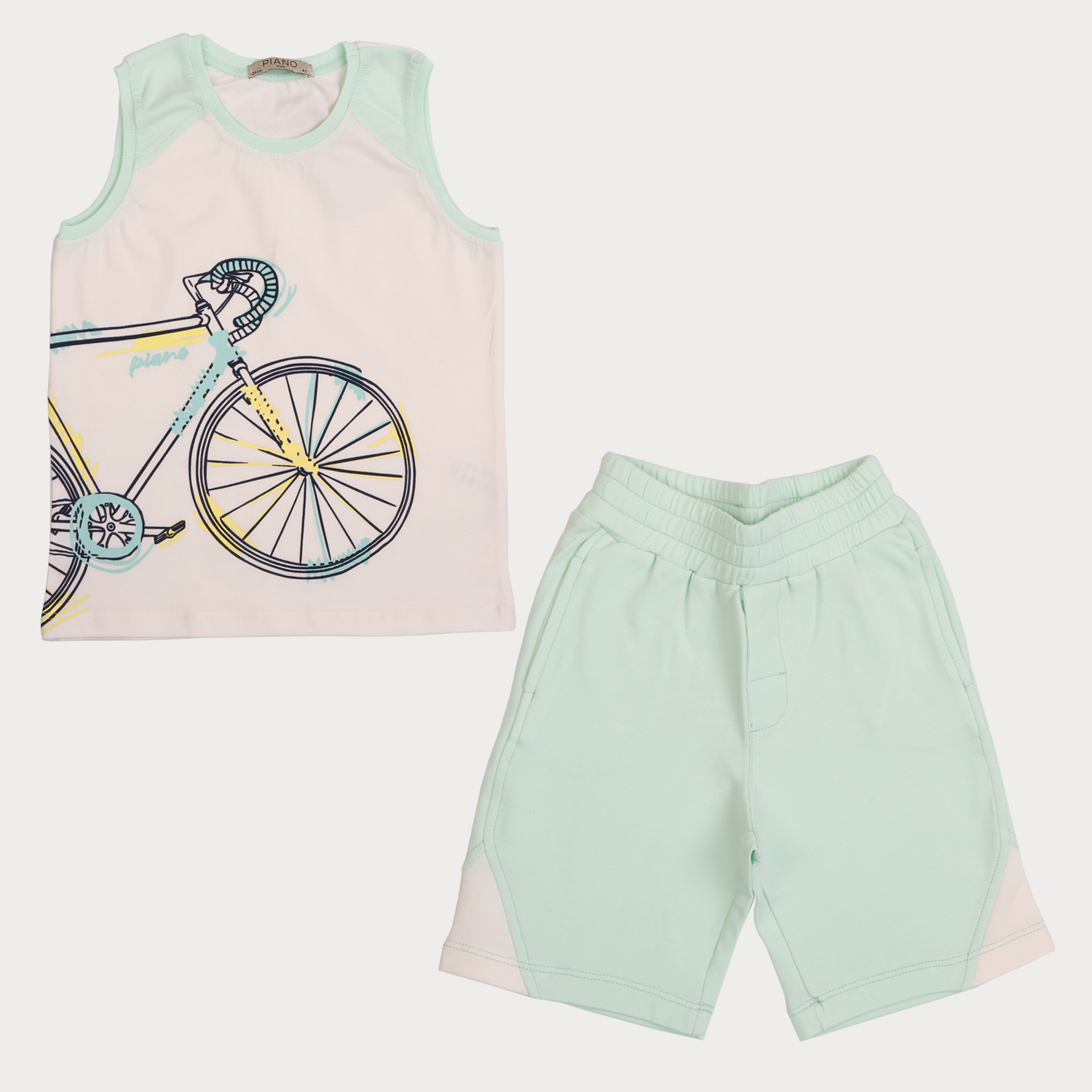 تاپ‏ و شلوارک‏ یکرو لایکرا و دورس ‏دو نخ