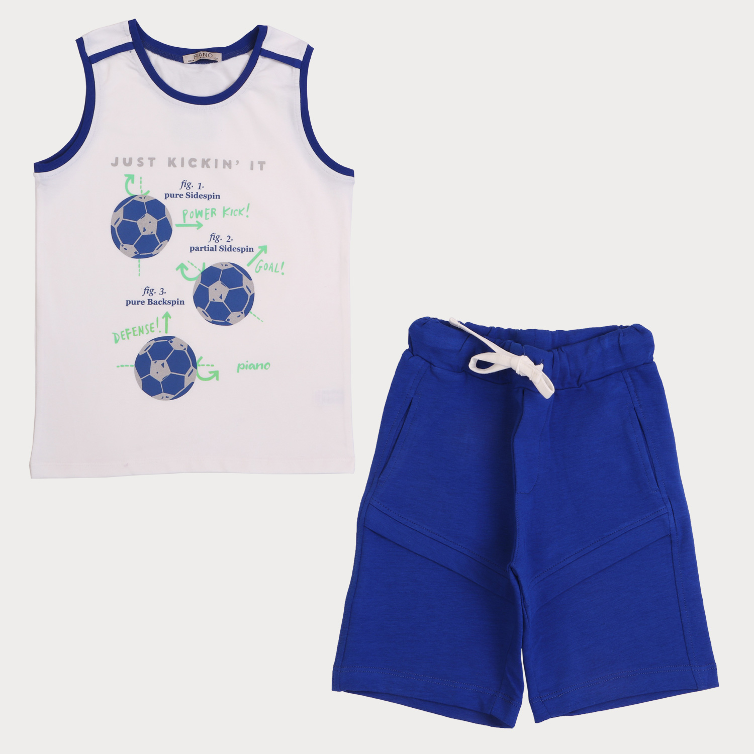 تاپ و شلوارک‏ یکرو لایکرا‏ و دورس ‏دو نخ