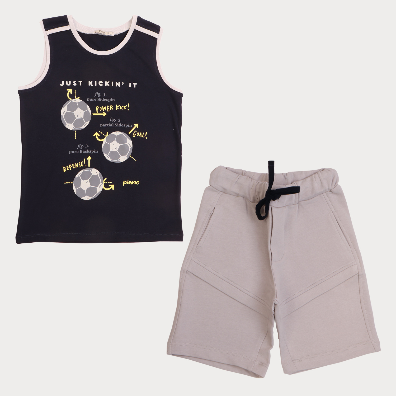 تاپ و شلوارک‏ یکرو لایکرا‏ و دورس ‏دو نخ