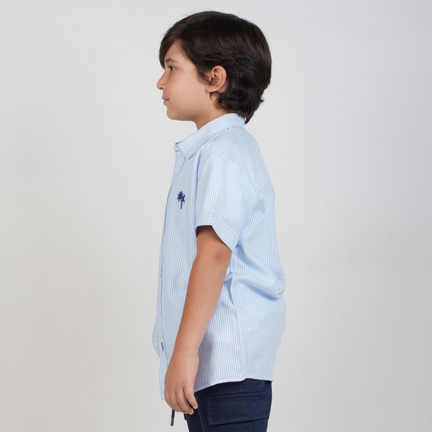 شومیز لینن راه راه (ست با کد 1964)