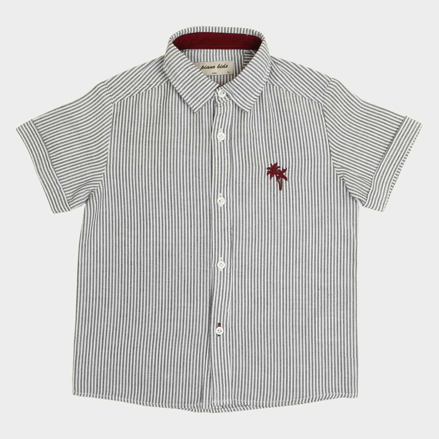 شومیز لینن راه راه (ست با کد 1964)