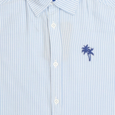 شومیز لینن راه راه (ست با کد 1965)