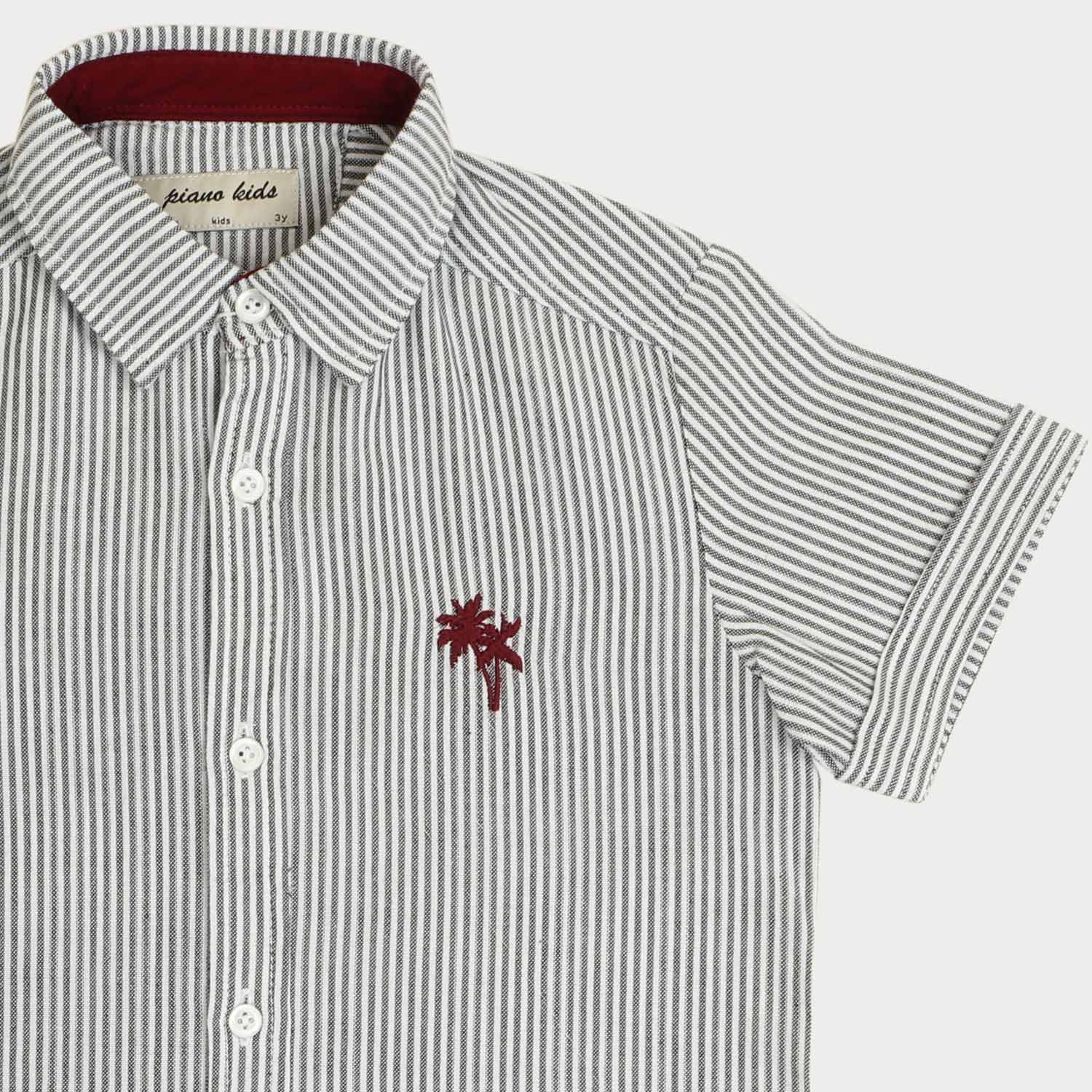 شومیز لینن راه راه (ست با کد 1965)