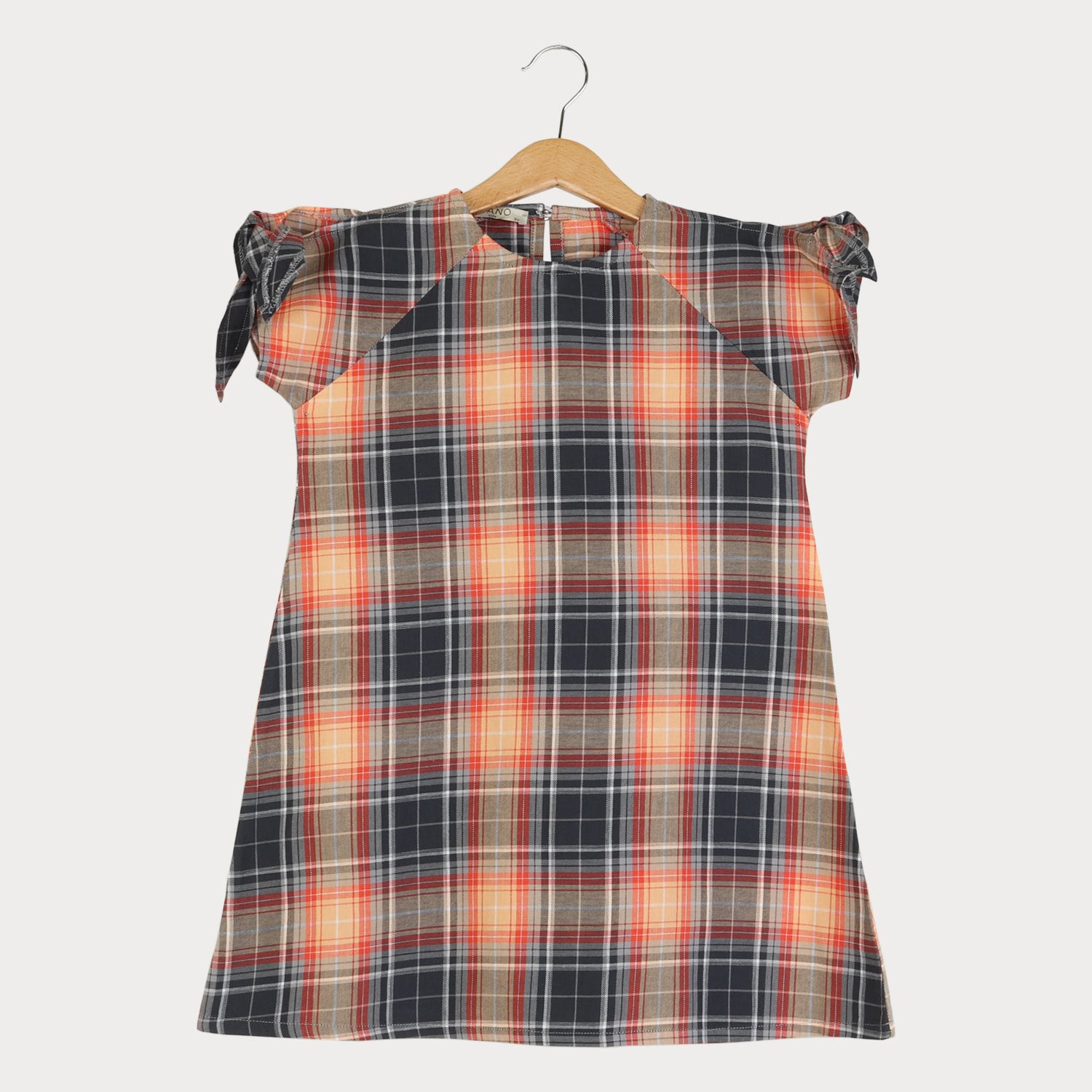 پیراهن نساجی کجراه آستین گره ای