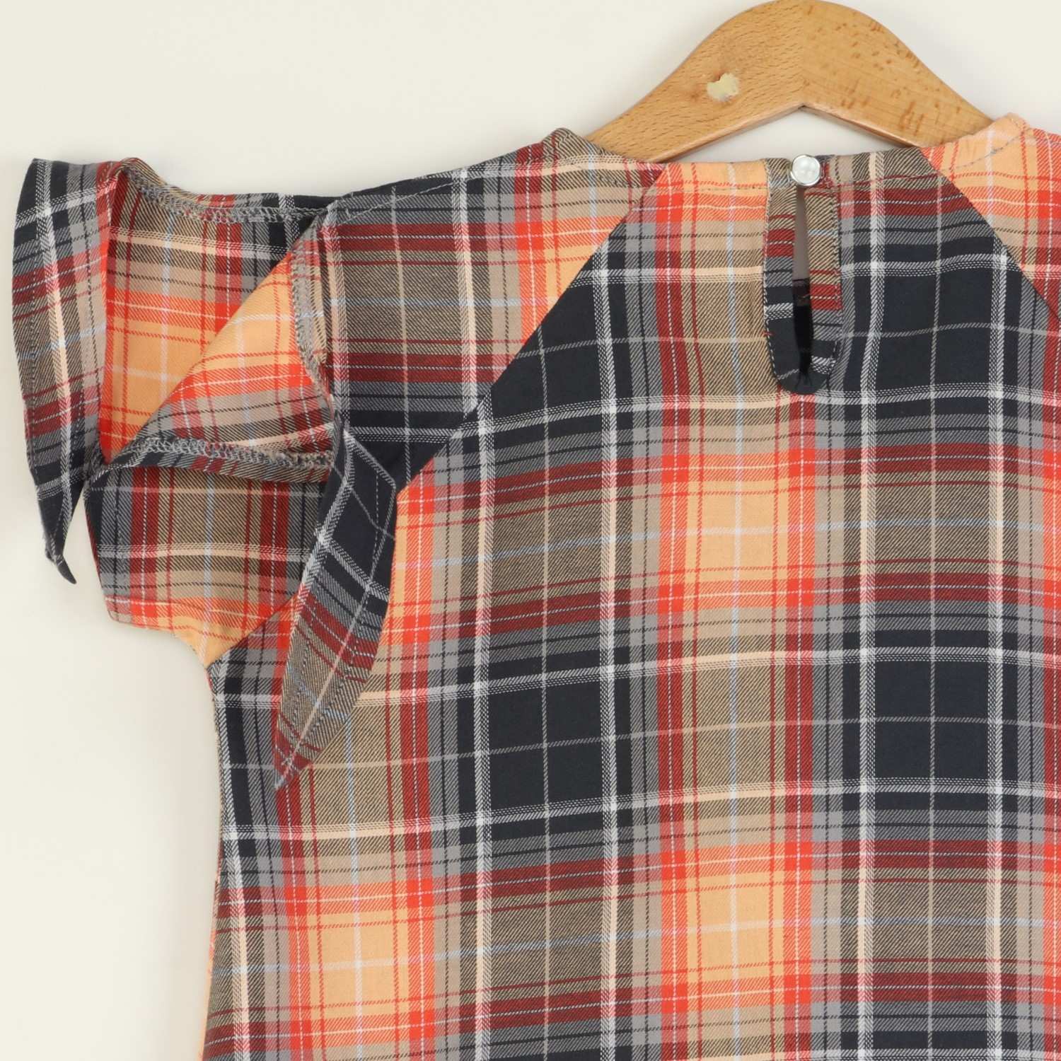 پیراهن نساجی کجراه آستین گره ای