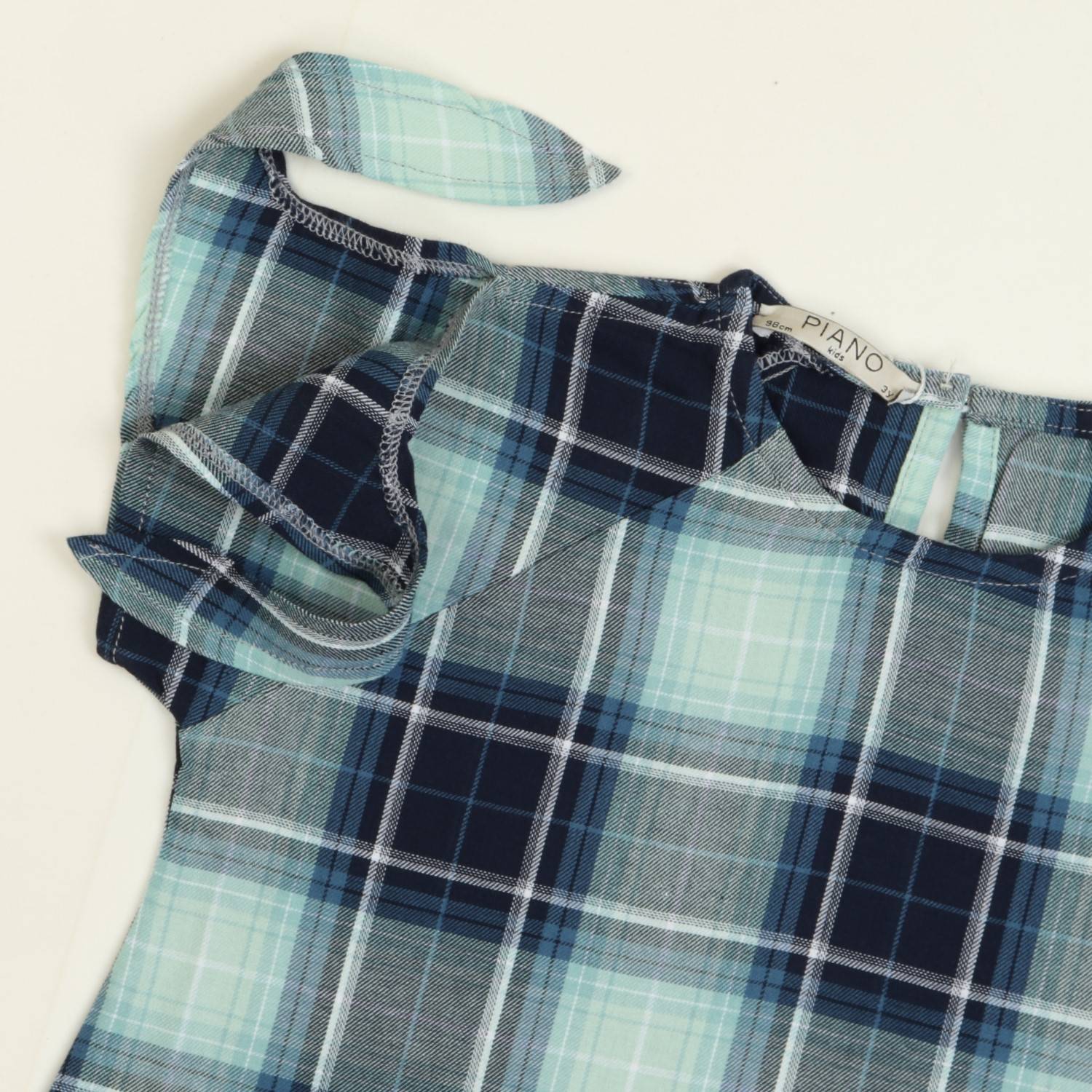 پیراهن نساجی کجراه آستین گره ای