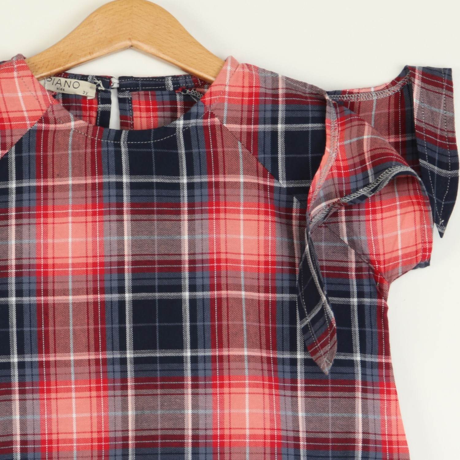 پیراهن نساجی کجراه آستین گره ای