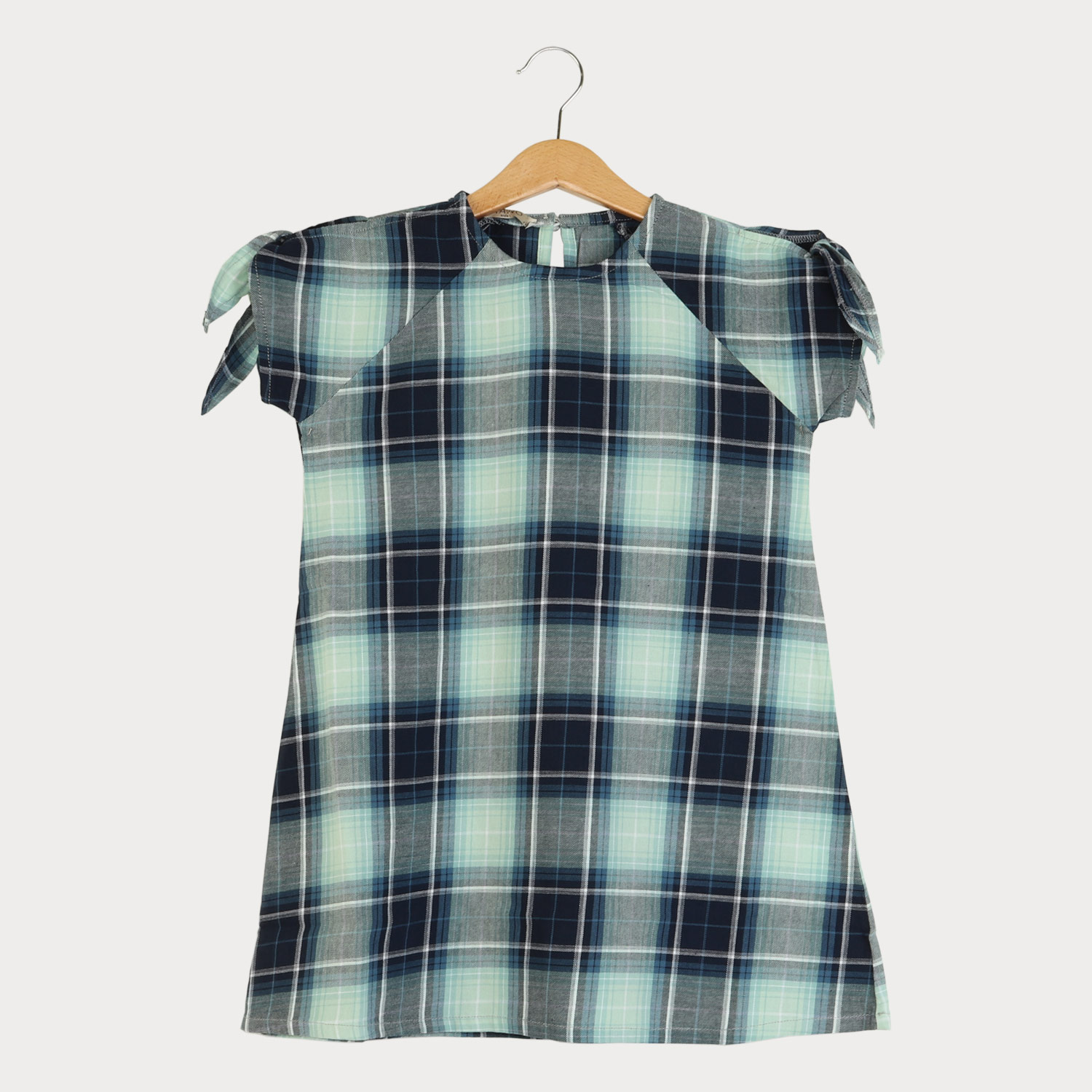 پیراهن نساجی کجراه آستین گره ای