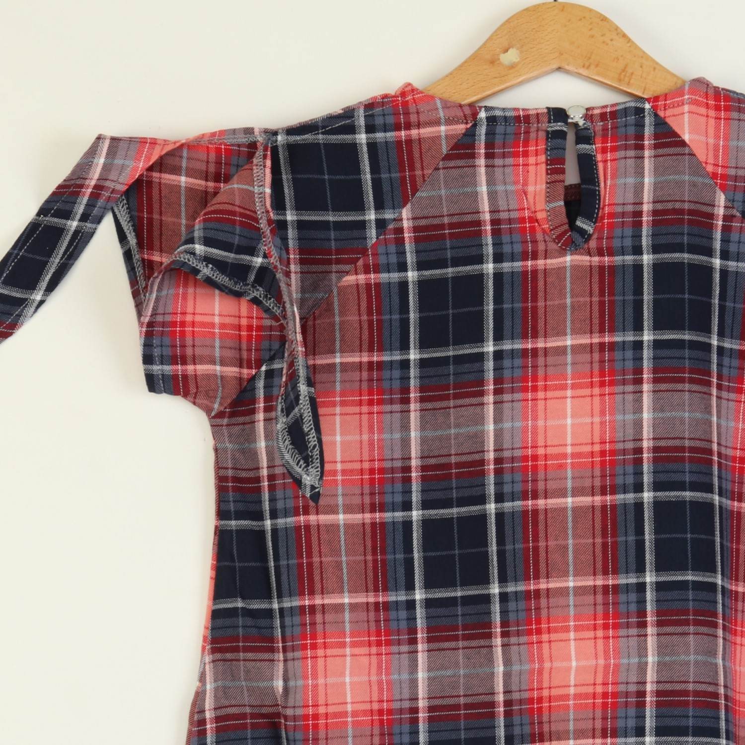 پیراهن نساجی کجراه آستین گره ای