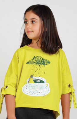 بلوز یکرو لایکرا پشت گره ای