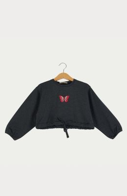 بلوز نیم تنه یکرو لایکرا لمه دار