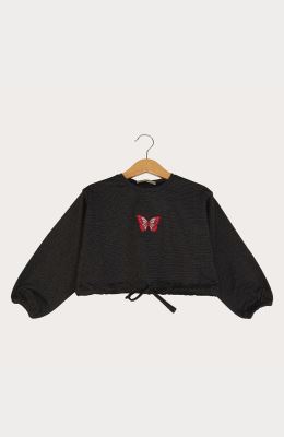 بلوز نیم تنه یکرو لایکرا لمه دار