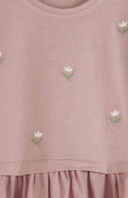 پیراهن یکرو لایکرا لمه دار کمر چین دار