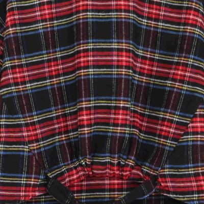 بلوز فلانل چهارخانه پیش گت دار