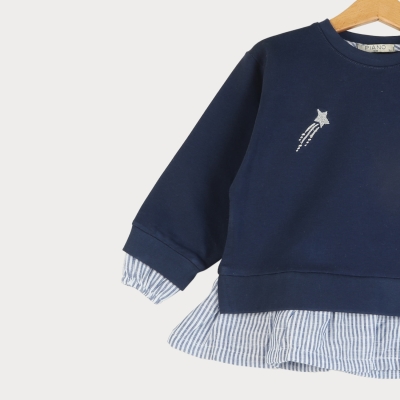 بلوز دورس لایکرا و لینن آستین افتاده