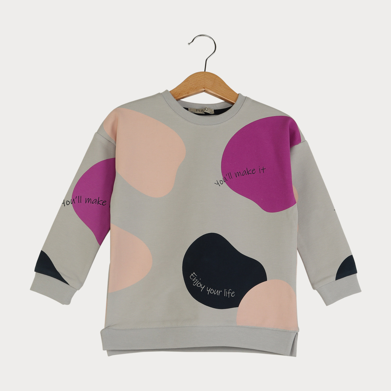 بلوز آستین افتاده رگولار دخترانه