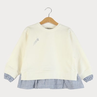 بلوز دورس لایکرا و لینن آستین افتاده